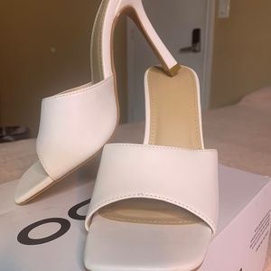 White Mule Heels
